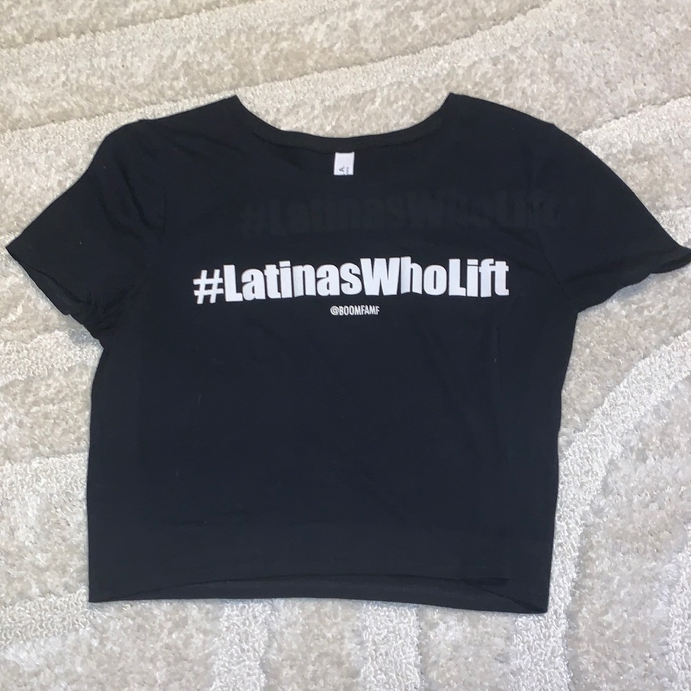 Latinas Who Lift Crop Top